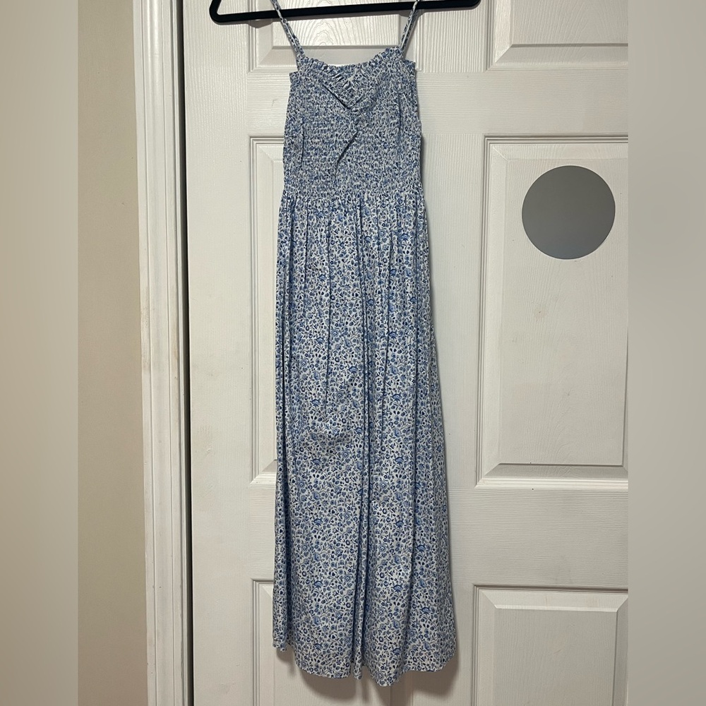 Blue Floral Maxi Dress